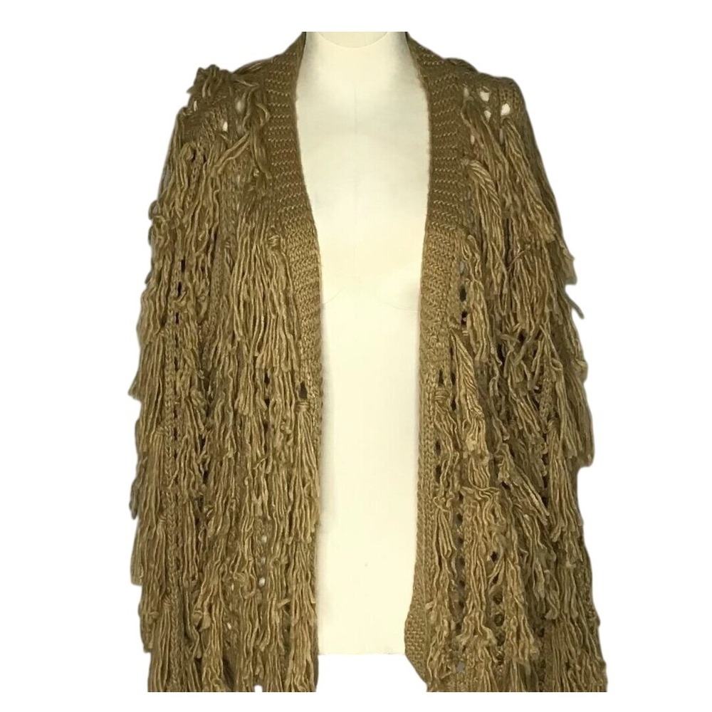 Blue B Collection Womens Light‎ Mocha Knitted Open Cardigan Size M  New W/Tag